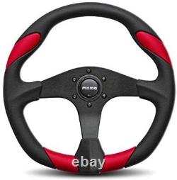 MOMO Steering Wheel Quark 350 Diameter 40 Dish Black Poly Black Spokes
