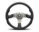 Momo Steering Wheel Race 320 Diam 40 Dish Black Leather Anth Spokes