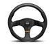 Momo Steering Wheel Team 280 Diam 40 Dish Black Leather Black Spokes