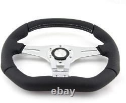 MOMO Steering Wheel Trek R 350 Diameter 40 Dish Black Airleather Brushed