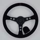 Momo Suede Leather Black Edition Street Sport Steering Wheel 350mm 13.5in