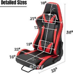 Marada Racing Wheel Stand Racing Simulator Steering Wheel Stand with Red Seat