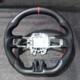 Matte Carbon Fiber Perforated Steering Wheel Fit For 2015-2017 Ford Mustang Gt