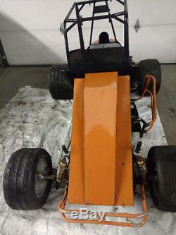 Micro Sprint Rolling Chassis Plus! Frame Seat Steering Rims Tires Wheels Axle