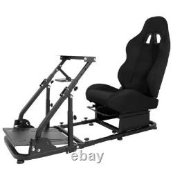 Minneer Racing Steering Wheel Stand with Black Seat fit Logitech G25 G27 G29