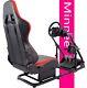 Minneer Racing Steering Wheel Stand With Red Seat Fit Logitech G25 G27 G29 G920