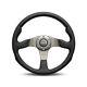 Momo Race Brushed Aluminum 320 Mm Diameter Steering Wheel P/n Rce32bk1b