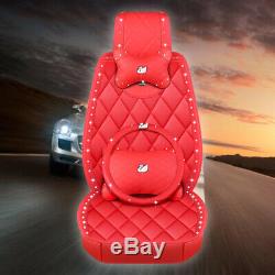 Mosaic Diamond Refined Leather Luxury Swan Car Seat Cover & Steering Wheel Cover