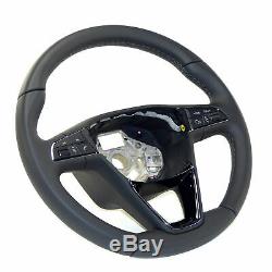 Multifunction steering wheel Seat Ateca Ibiza Leon 5F Toledo IV KG leather black