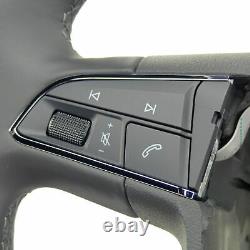 Multifunction steering wheel leather Seat Ateca Ibiza Leon 5F Toledo Mk4 black