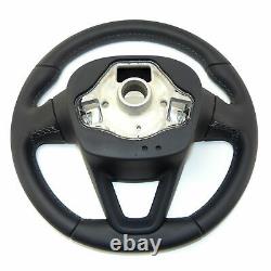 Multifunction steering wheel leather Seat Ateca Ibiza Leon 5F Toledo Mk4 black