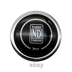 NARDI Classic 350mm Steering Wheel Mahogany Wood with Chrome Finish 74mm PCD