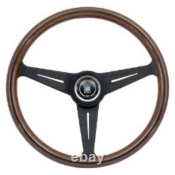 NARDI Italy Steering Wheel Classic Classico Wood Black Spokes 390mm KBA/ABE