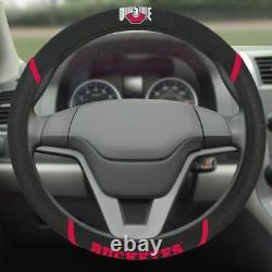 NCAA Ohio State Buckeyes Car Truck Seat Covers Floor Mats Steering Wheel Cover