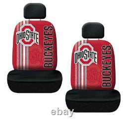 NCAA Ohio State Buckeyes Floor Mats Seat Covers Steering Wheel Cover 10pc Set