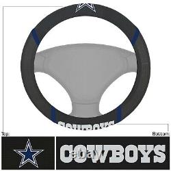 NEW 9PC NFL Dallas Cowboys Car Truck Floor Mats Seat Covers Steering Wheel Cover