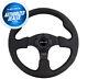 New Nrg Race Style Steering Wheel Black Leather With Black Stitch 320mm Rst-012r