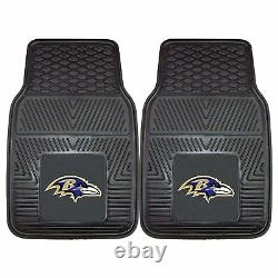 NFL Baltimore Ravens Car Truck Seat Covers Floor Mats & Steering Wheel Cover