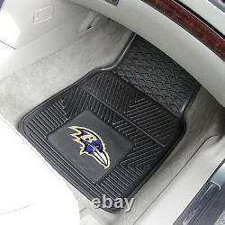 NFL Baltimore Ravens Car Truck Seat Covers Floor Mats & Steering Wheel Cover