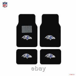 NFL Baltimore Ravens Car Truck Seat Covers Steering Wheel Cover & Floor Mats