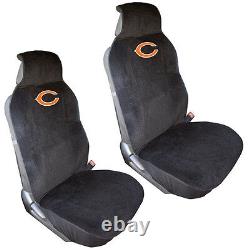 NFL Chicago Bears Car Truck Seat Covers Steering Wheel Cover & Floor Mats Set