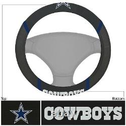 NFL Dallas Cowboys Car Truck Seat Covers Steering Wheel Cover & Floor Mats Set