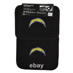 NFL Los Angeles Chargers Car Truck Seat Covers Floor Mats Steering Wheel Cover