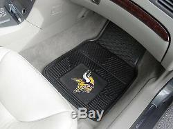 NFL Minnesota Vikings Car Truck Seat Covers Floor Mats & Steering Wheel Cover