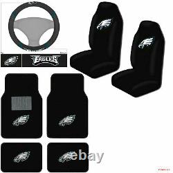NFL Philadelphia Eagles Car Truck Seat Covers Floor Mats Steering Wheel Cover