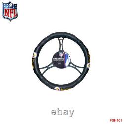NFL Pittsburgh Steelers Car Truck Seat Covers Floor Mats Steering Wheel Cover