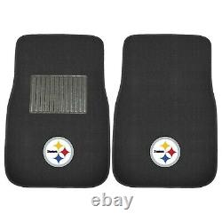 NFL Pittsburgh Steelers Car Truck Seat Covers Steering Wheel Cover & Floor Mats