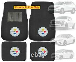 NFL Pittsburgh Steelers Car Truck Seat Covers Steering Wheel Cover & Floor Mats