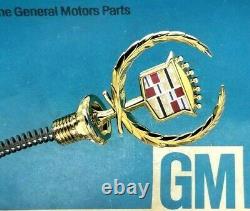 NOS 97 98 99 CADILLAC GOLD DeVILLE HOOD ORNAMENT EMBLEM VOGUE OEM GM VOGUE