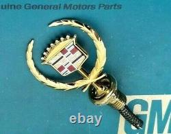 NOS 97 98 99 CADILLAC GOLD DeVILLE HOOD ORNAMENT EMBLEM VOGUE OEM GM VOGUE