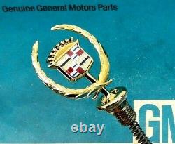 NOS 97 98 99 CADILLAC GOLD DeVILLE HOOD ORNAMENT EMBLEM VOGUE OEM GM VOGUE