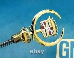 NOS 97 98 99 CADILLAC GOLD DeVILLE HOOD ORNAMENT EMBLEM VOGUE OEM GM VOGUE