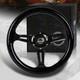 Nrg 310mm Black Sparkled Wood Grain Black 3-spoke Steering Wheel St-310bsb-bk