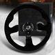 Nrg 330mm Reinforced Black Suede Red Stitch 13-inch Steering Wheel Rst-012s-rs