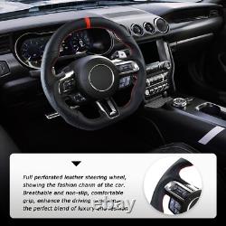 Nappa Leather Steering Wheel for Ford Mustang EcoBoost GT 2018-2023 in stock