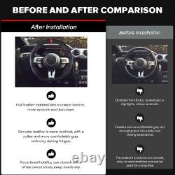 Nappa Leather Steering Wheel for Ford Mustang EcoBoost GT 2018-2023 in stock