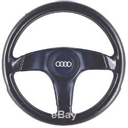 Nardi Audi black leather steering wheel. Genuine. OEM S2 Coupe Avant 80 etc 8A