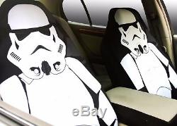 New 10 Pcs Star Wars Stromtrooper Car Seat Covers Floor Mats Steering Wheel Gift