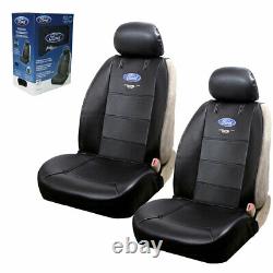 New 10pc Ford Mustang Car Truck Floor Mats Seat Covers Steering wheel Cover Set