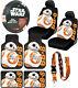 New 10pc Star Wars Bb8 Robot Car Floor Mats Seat Covers Steering Wheel Cover Set