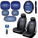 New 11pc Ford Car Truck Seat Covers Steering Wheel Cover Sun Shade Keychain Set