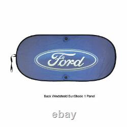 New 11PC FORD Car Truck Seat Covers Steering Wheel Cover Sun Shade Keychain Set