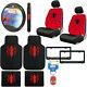New 12pc Spiderman Car Truck Floor Mats Seat Covers & Steering Wheel Cover