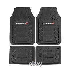 New 7pc DODGE SS AUTO Rubber Floor Mats / FRONT SEAT COVERS STEERING WHEEL COVER