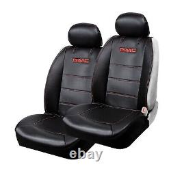 New 7pc GMC RED AUTO Rubber Floor Mats /2 SEAT COVERS/STEERING WHEEL COVER