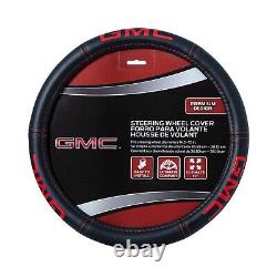 New 7pc GMC RED AUTO Rubber Floor Mats /2 SEAT COVERS/STEERING WHEEL COVER